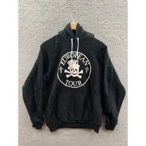 Rebel Skates Tear Down The Walls European Tour Black 80’s Hoodie Men’s Sz. Large